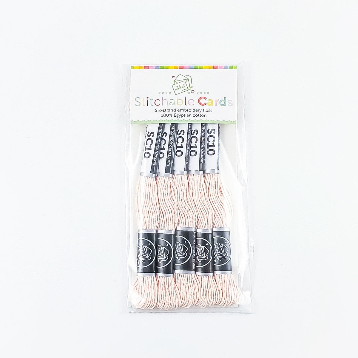 SC10 Embroidery Floss - Palest Pink 5/pk