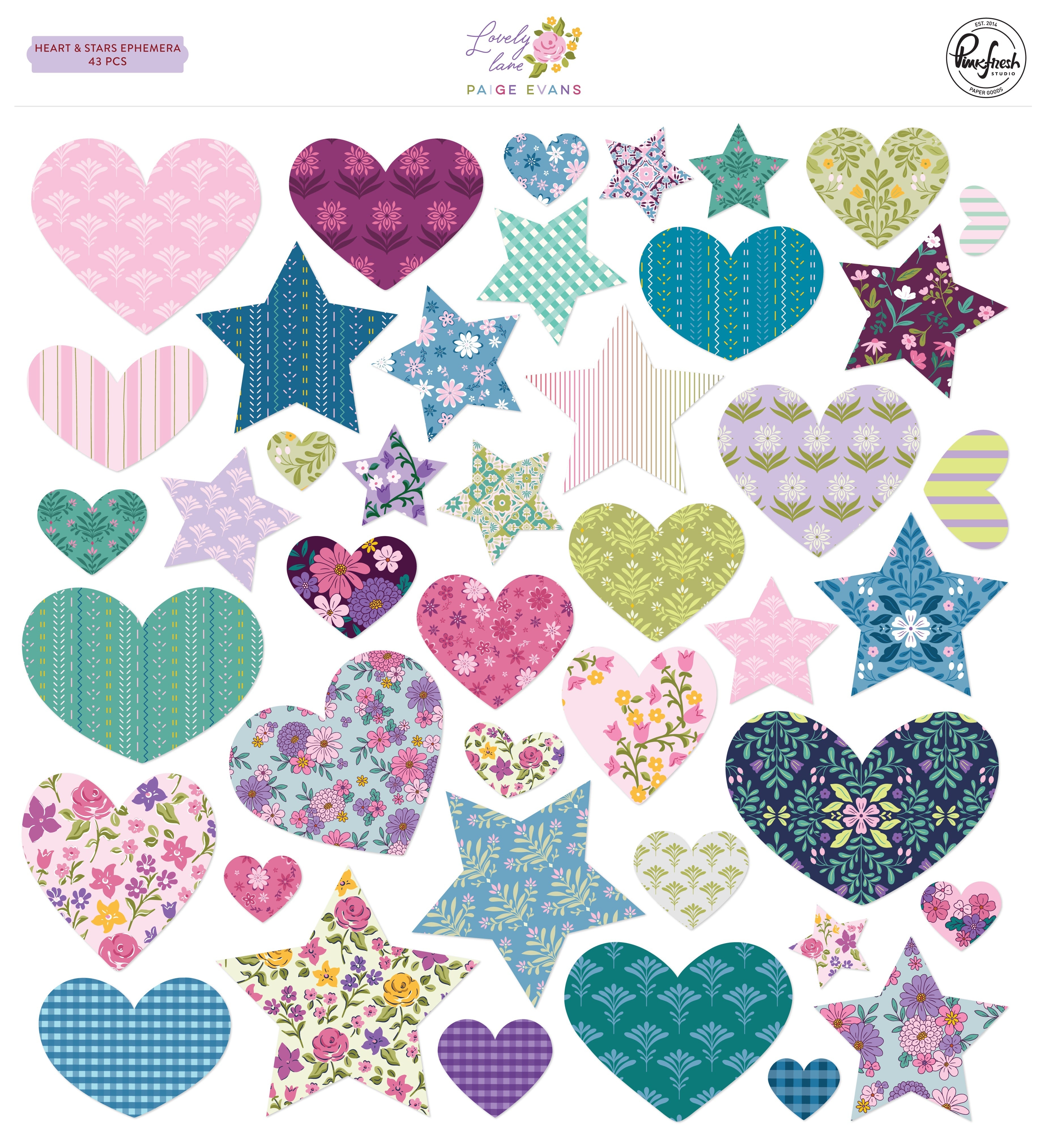 Lovely Lane Hearts & Stars Ephemera