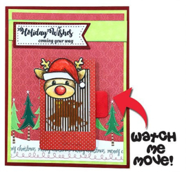 Animation Clear Stamps and Dies Christmas Fun