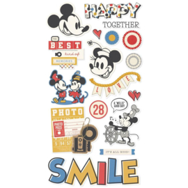 Say Cheese Classic Mouse Chipboard Stickers