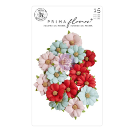 Candy Cane Lane Twenty Five Mulberry Paper Flowers