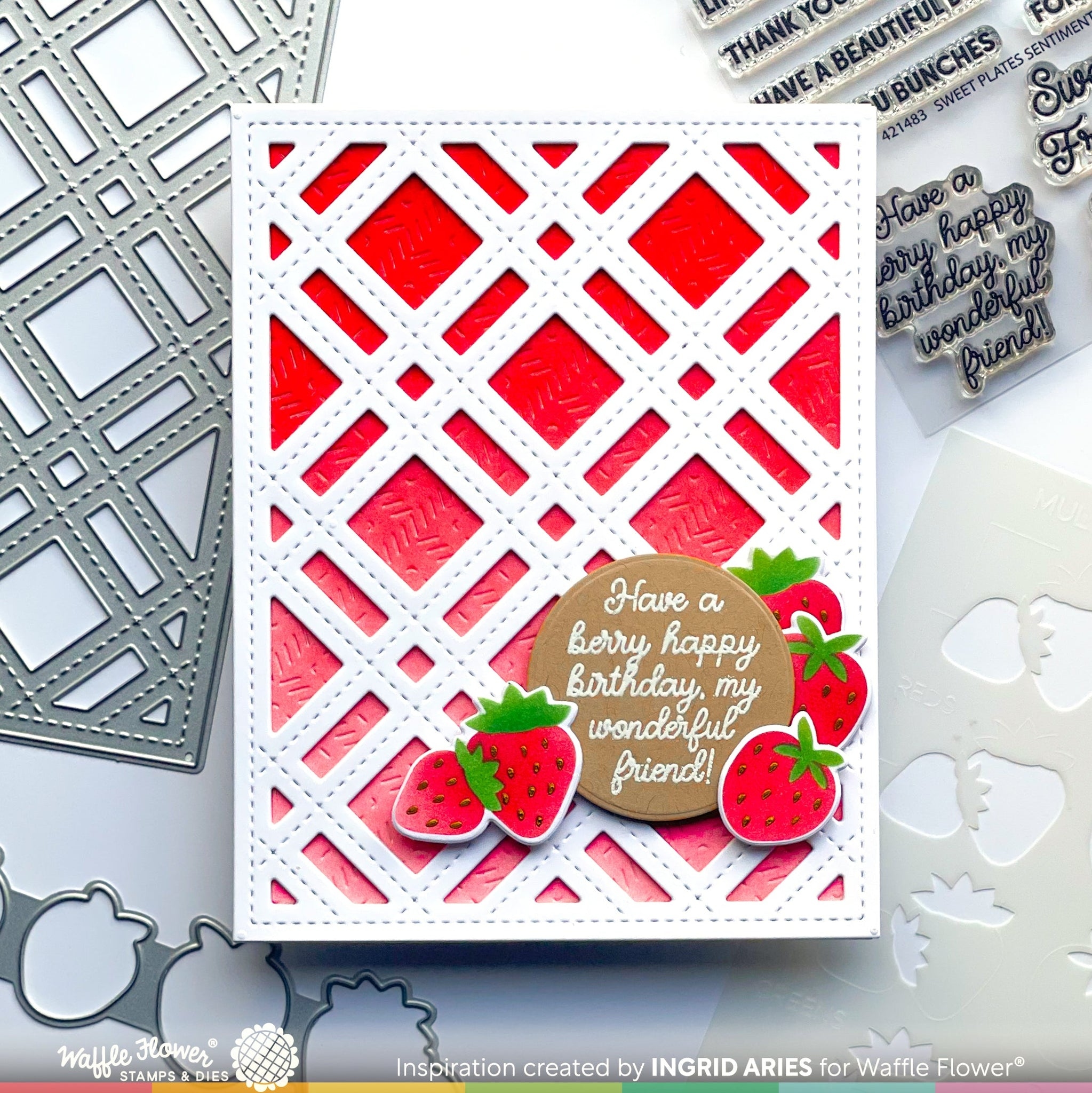 Sweet Plaid Panel Die