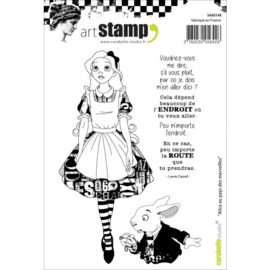 Cling stamp A6 alice au pays des merveilles