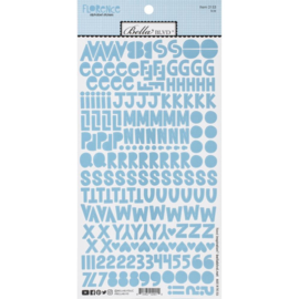 Florence Alphabet Stickers Ice