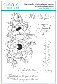 Majestic Peony Stamps