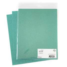 Essentials Glitter Cardstock 8.5"X11" Aqua