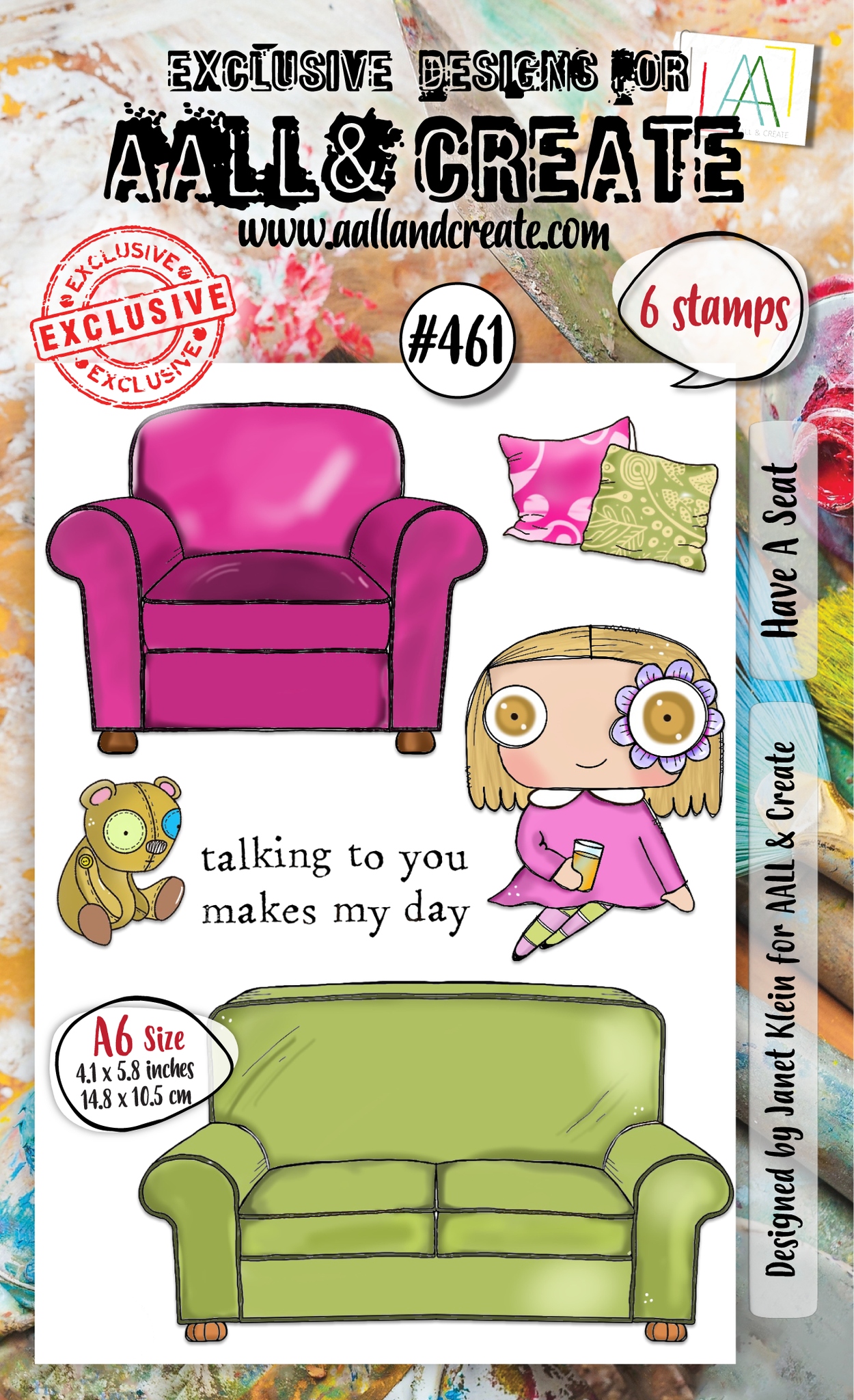 #0461 Have A Seat A6 Clear Stamp Set
