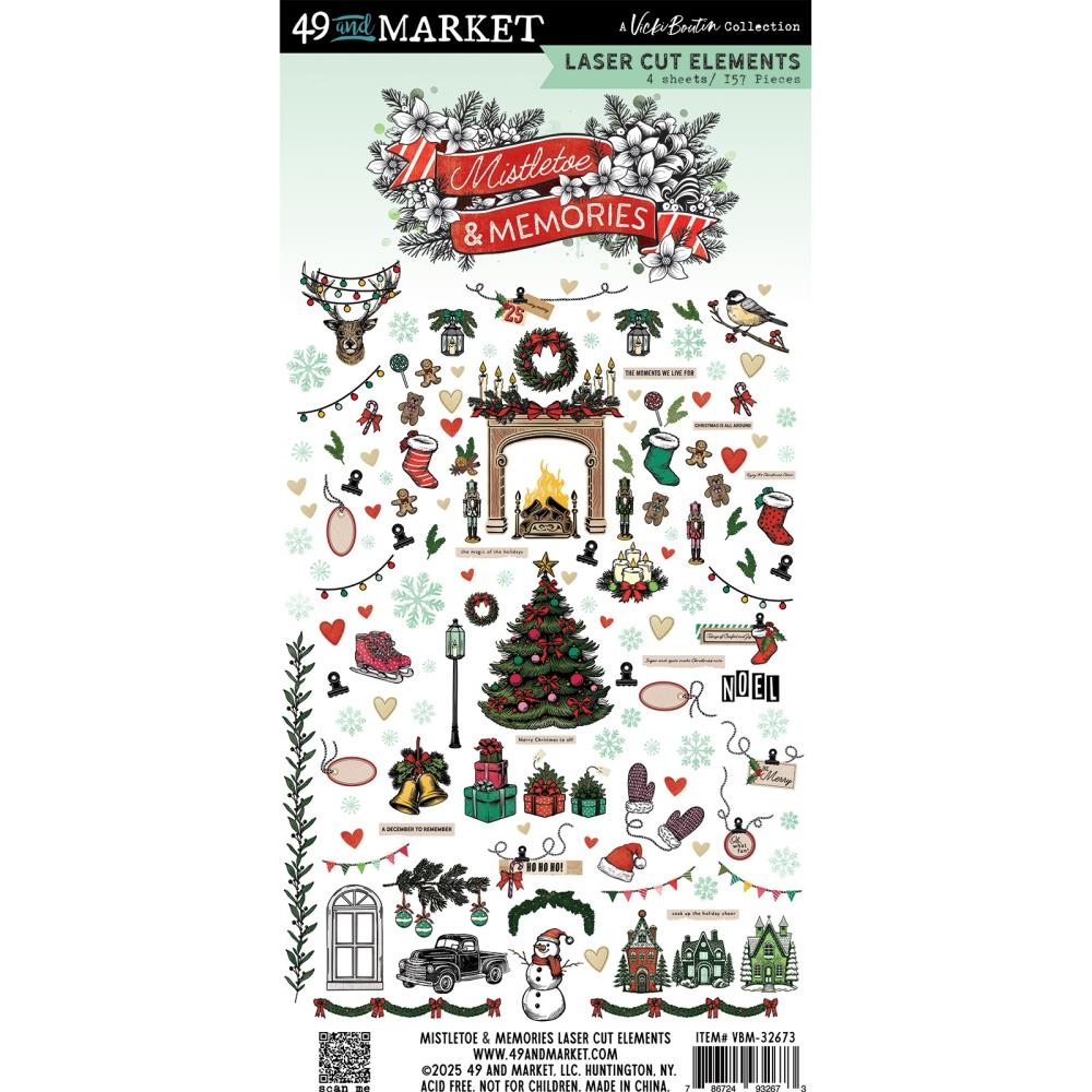 Mistletoe And Memories Laser Cut Outs Elements