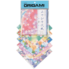 Origami Paper Floral Print