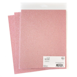 Essentials Glitter Cardstock 8.5"X11" Blush