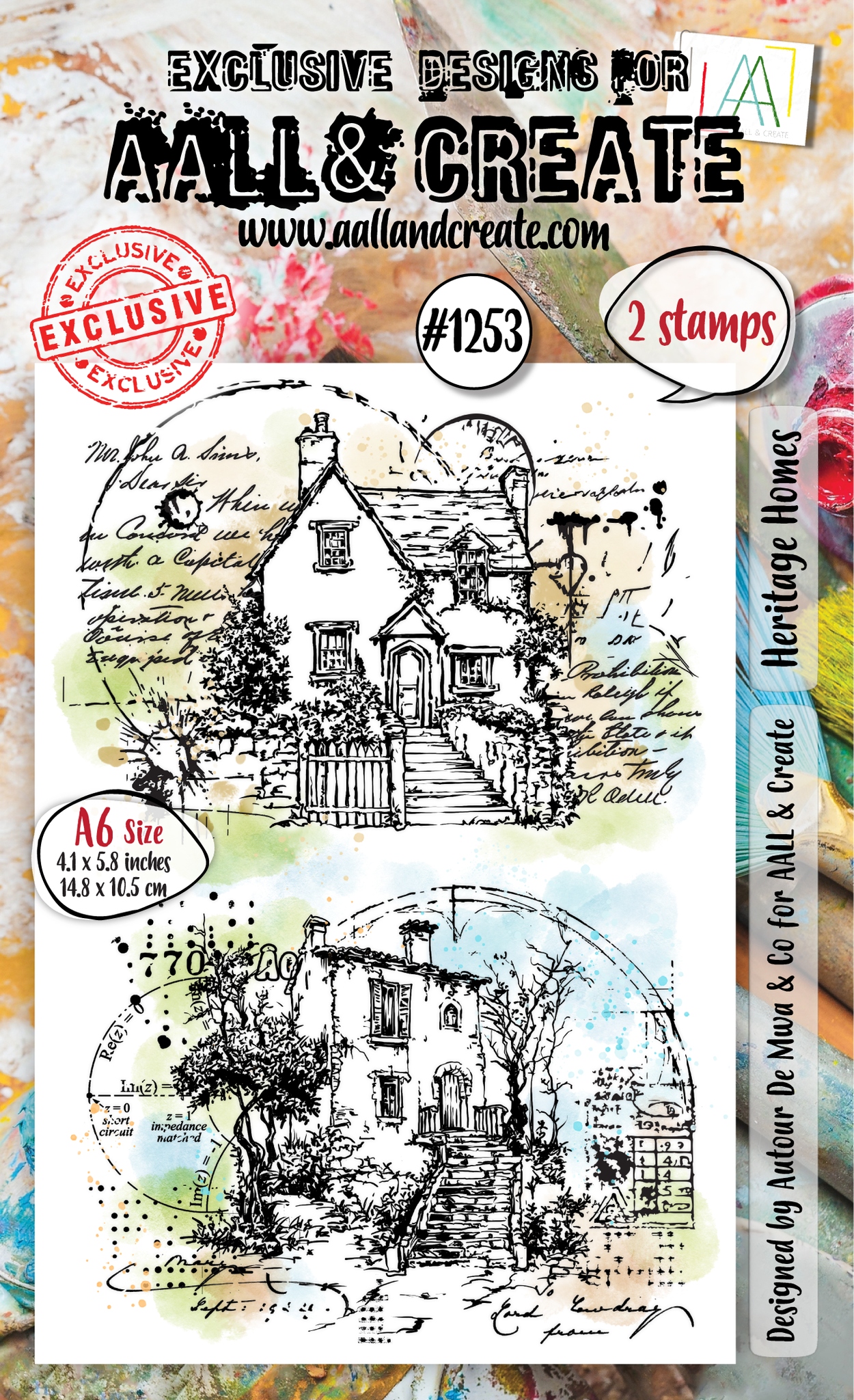 #1253 Heritage Homes A6 Stamp Set