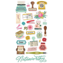 Noteworthy Chipboard Stickers