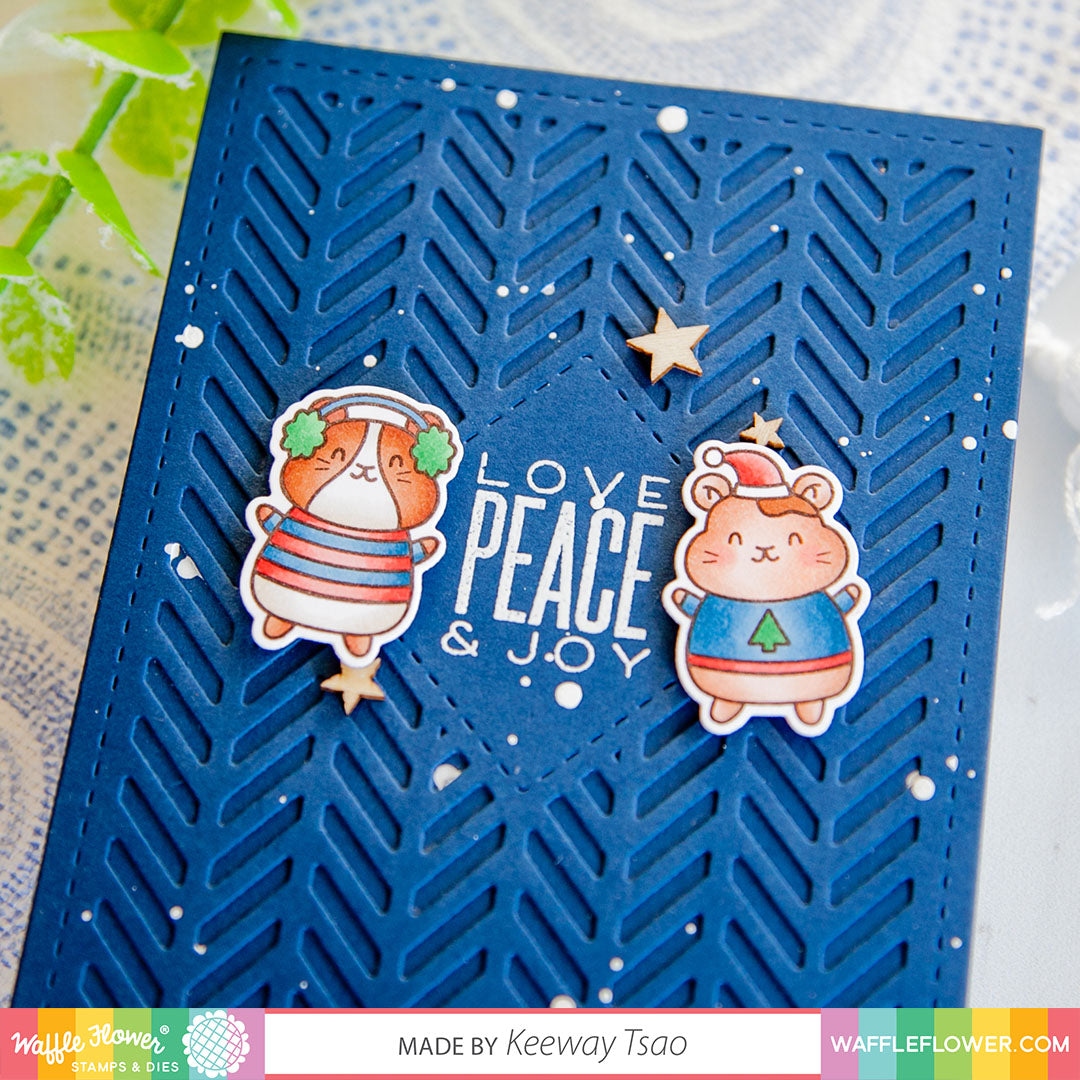 Herringbone Sentiments Stamp Set