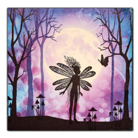 LAV151 Slender Mushrooms Mini Stamp