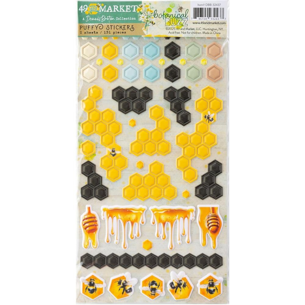 Botanical Buzz Puffy Stickers