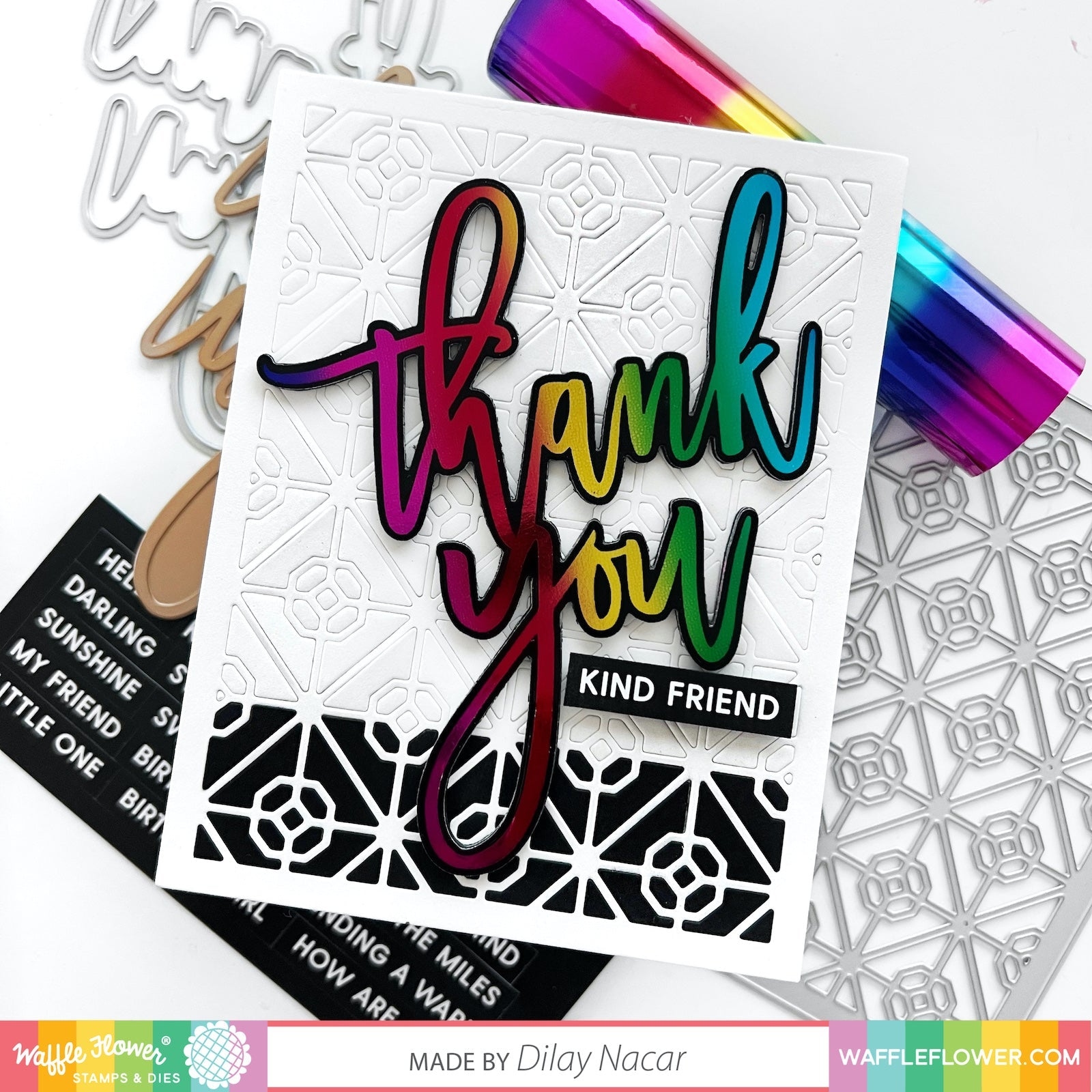Oversized Thank You Foil Plate