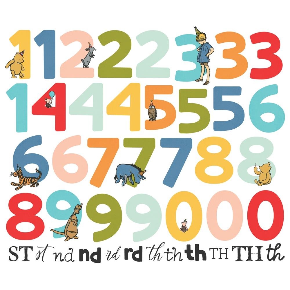Say Cheese Classic Pooh Bits & Pieces Die-Cuts Number