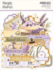 Simple Vintage Lavender Fields Journal Bits & Pieces Die Cuts