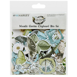 Vintage Artistry Moonlit Garden Chipboard Set Bits