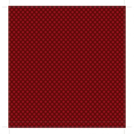 Patterned single-sided red large dot