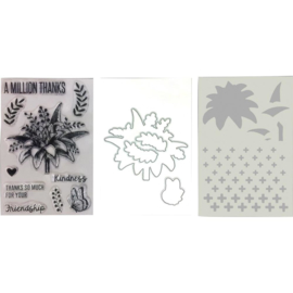 Make Art Stamp, Die & Stencil Set A Million Thanks