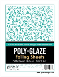 Petite Flourish Poly-Glaze Foiling Sheets