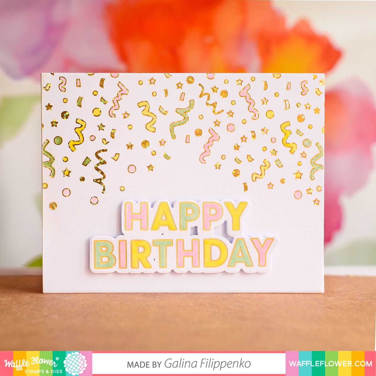 Confetti Foil Plate