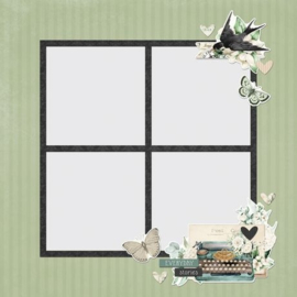 Vintage Timeless Harmony Simple Page Pieces Die Cuts