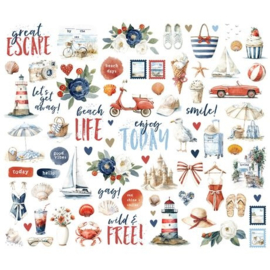 Vintage Sand & Sea Bits & Pieces Die Cuts