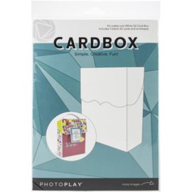 A2 Cardbox Cards & Envelopes White