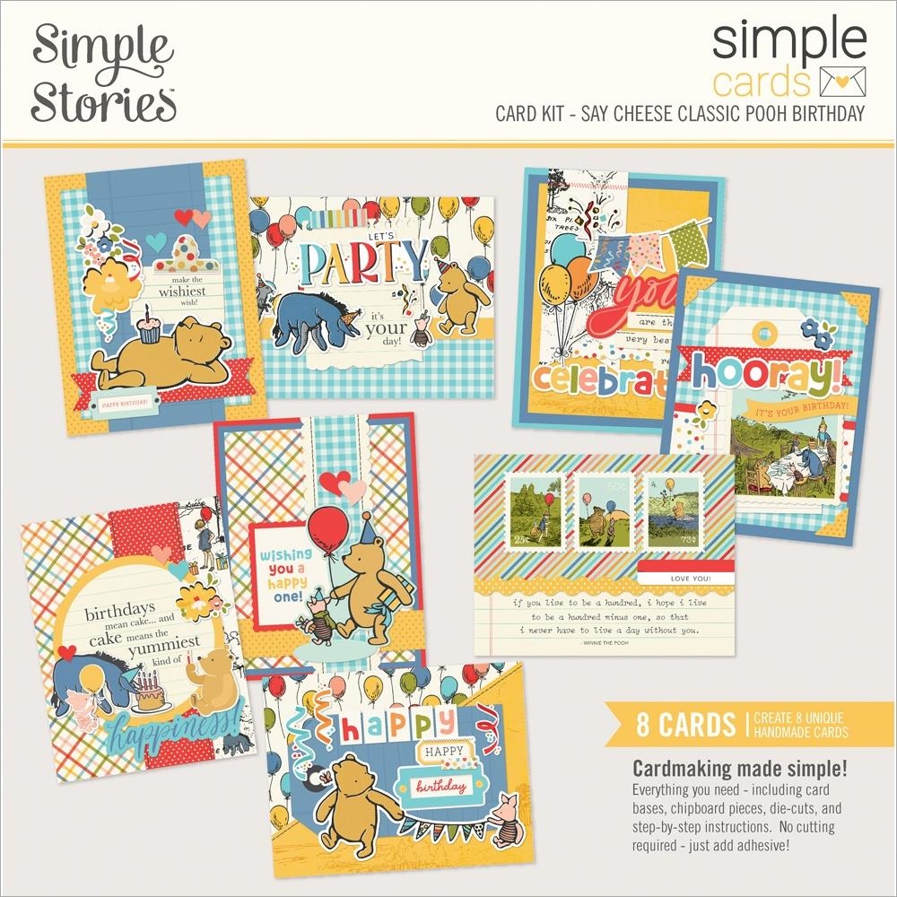 Say Cheese Classic Pooh Birthday Simple Cards Card Kit