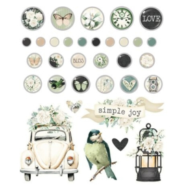 Vintage Timeless Harmony Adhesive Brads