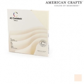 Textured Cardstock Pack Solid Vanilla 12"X12"