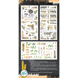 Academia Rub-On Transfer Set