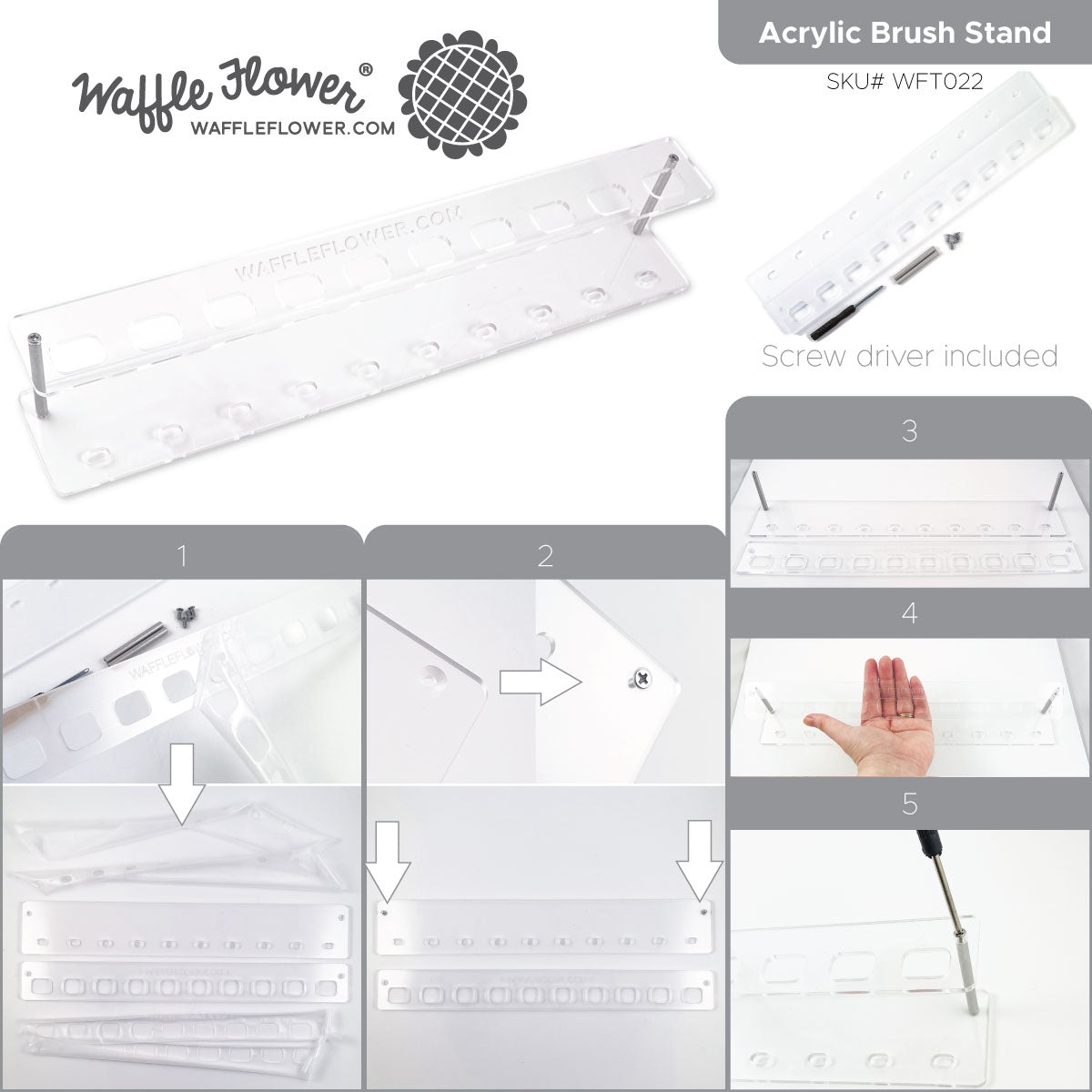Acrylic Brush Stand