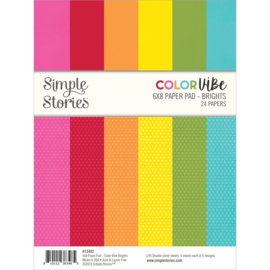 Color Vibe Brights Paper Pad 6"X8"