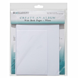 Create-An-Album Wide Book Pages White