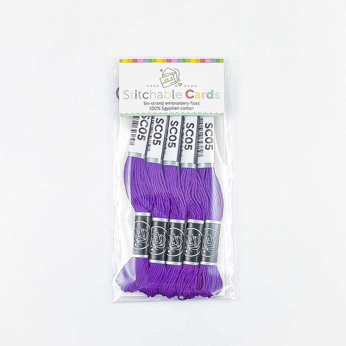 SC05 Embroidery Floss - Dark Purple 5/pk
