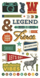 Rustic Legend Foam Stickers