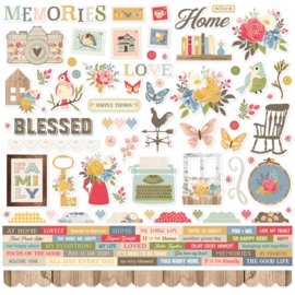 Front Porch Cardstock Stickers 12"X12"
