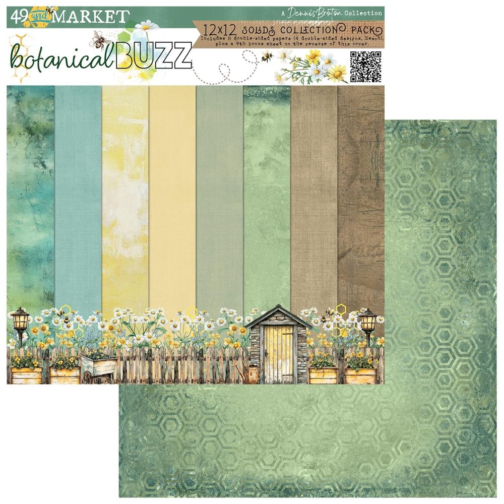 Botanical Buzz Solids Collection Pack 12"X12"