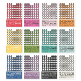 Color Palette Letters & Labels