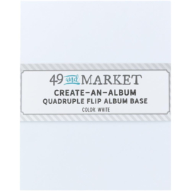 Create-An-Album Quadruple Flip Album Base White
