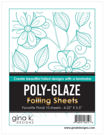 Favorite Floral Poly-Glaze Foiling Sheets