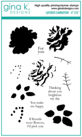 Layered Carnation Stamps