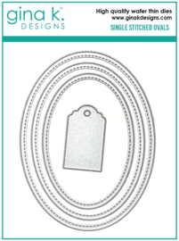 Single Stitched Ovals Die