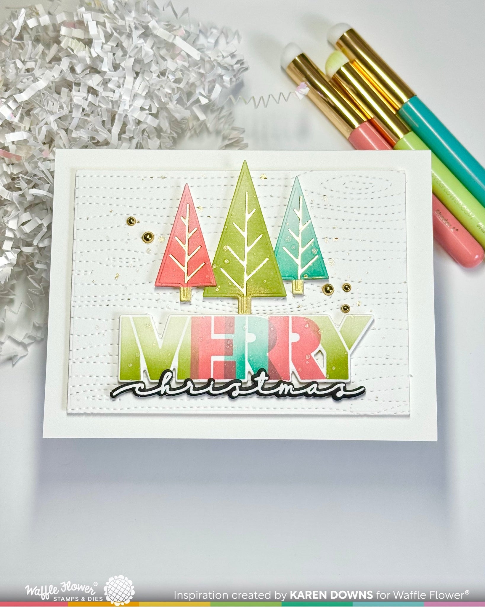 Overlapping Merry Die-n-stencil