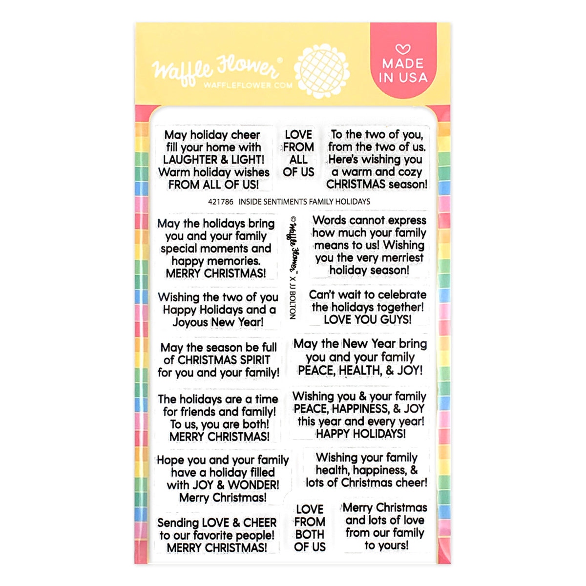 Inside Sentiments - Family Holidays Stamps