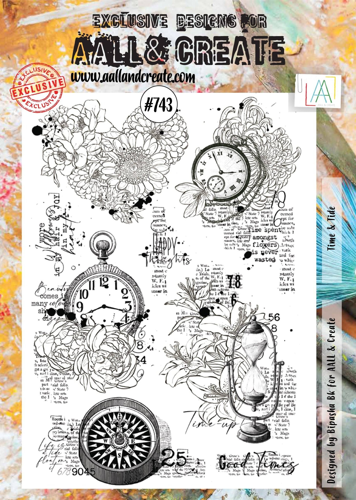 #0743 Time & Tide A4 Clear Stamp Set