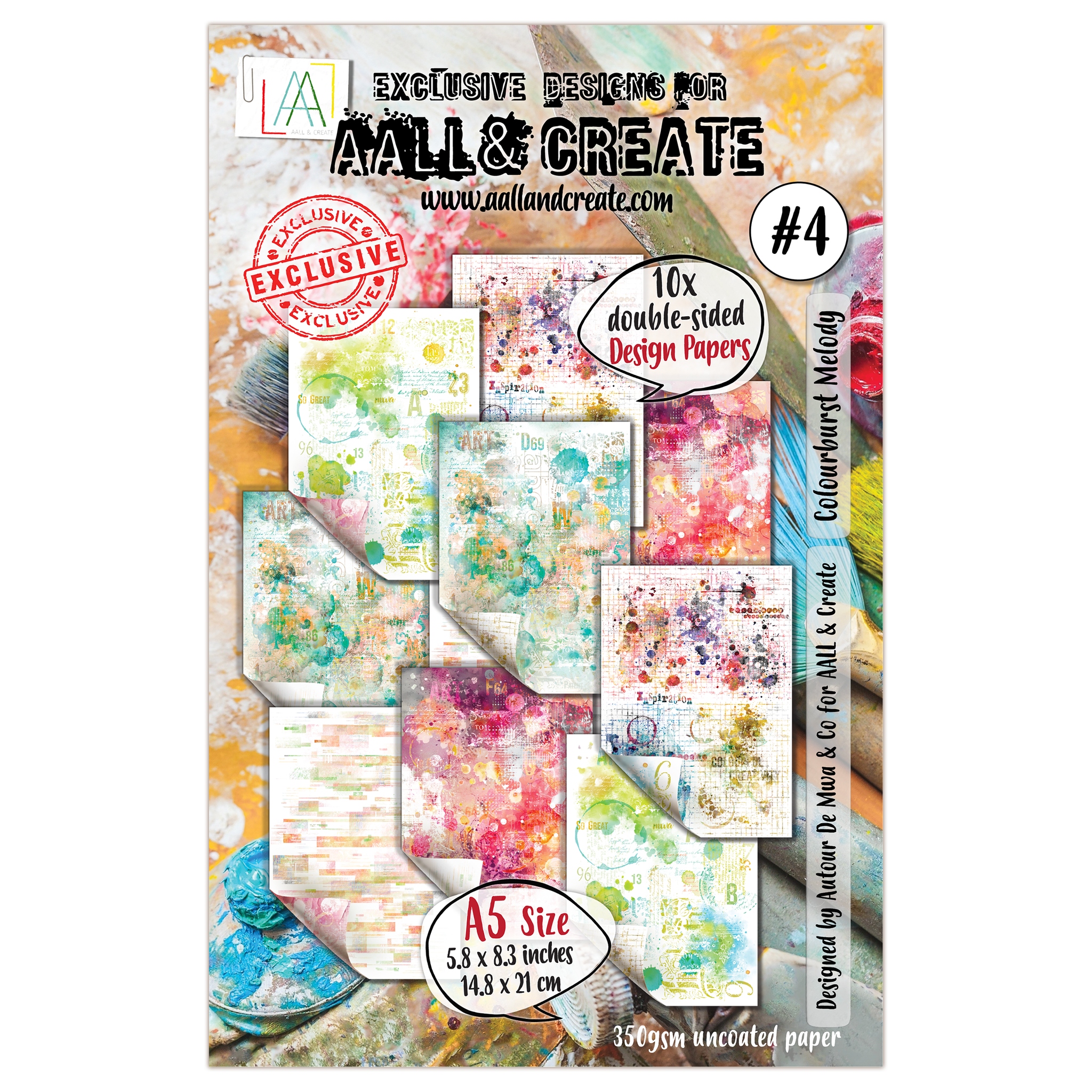 #04 Colourburst Melody A5 Design Paper